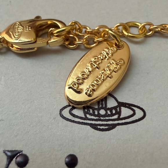 Vivienne Westwood Gold and Silver Orb Bracelet - Picture 4 of 4